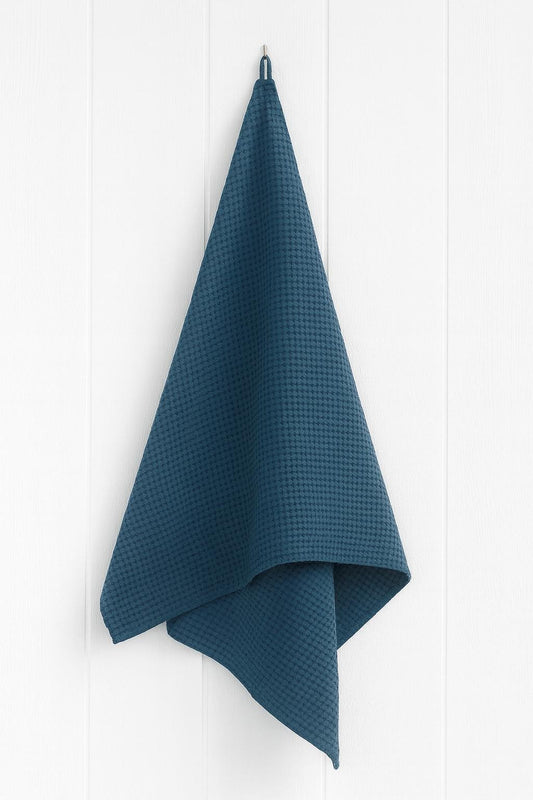Linen Bath Towel in Lagoon Teal