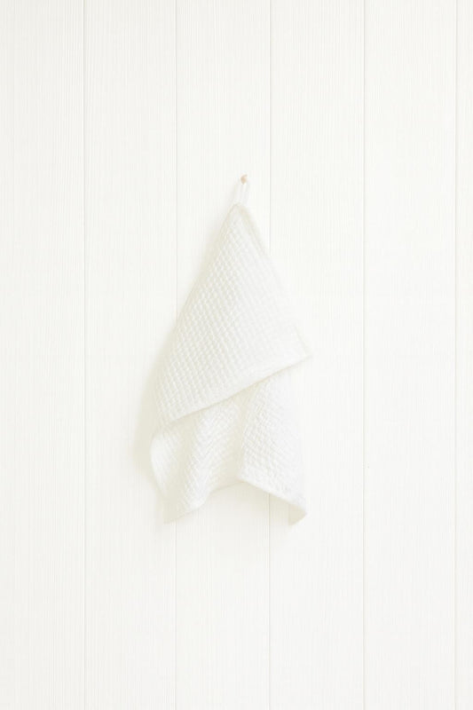 Lininis veido rankšluostis – Sniego balta