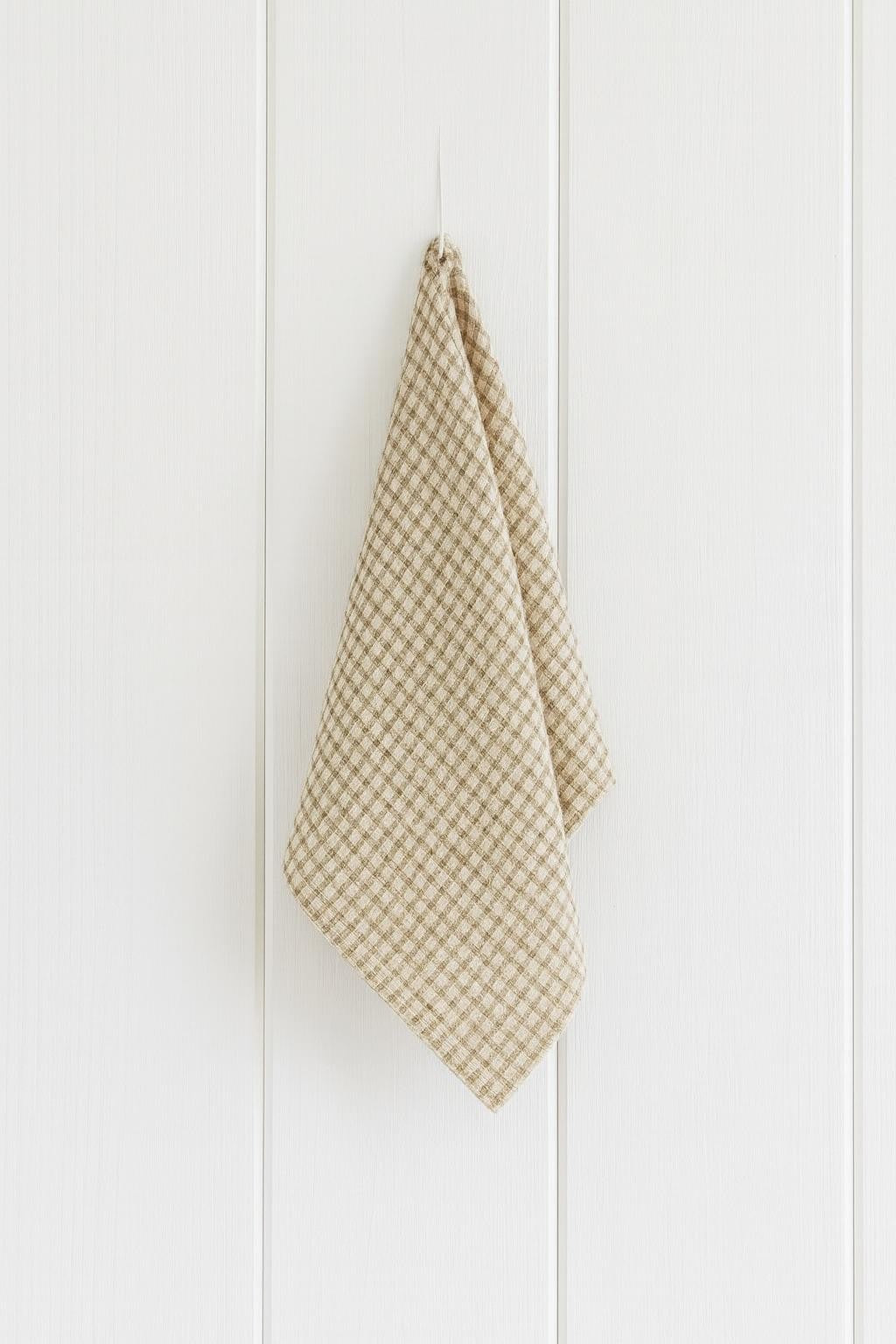 Lininių rankšluosčių rinkinys (3 vnt.) – Natural Beige