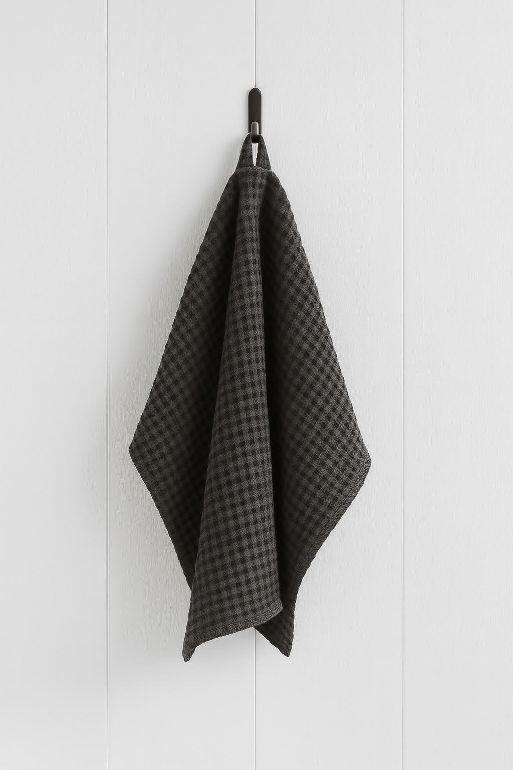 Lininių rankšluosčių rinkinys (3 vnt.) – Charcoal Gray