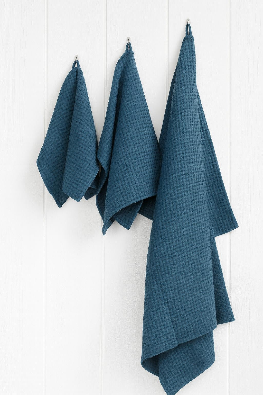 Leinen-Gesichtstuch in Lagoon Teal