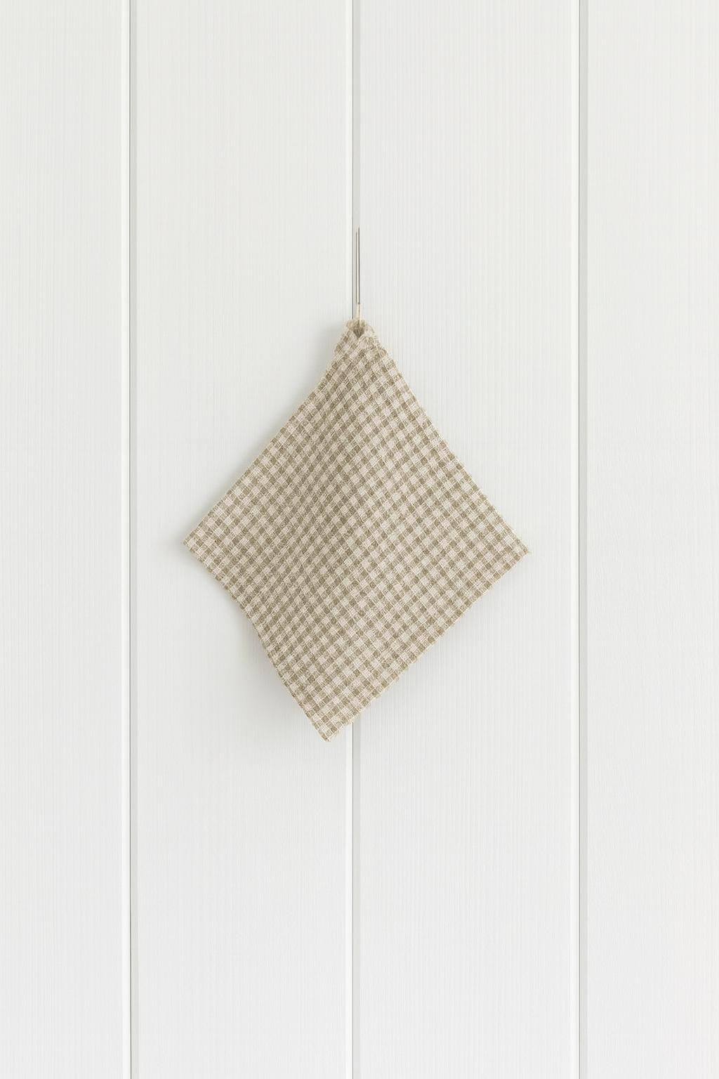 Leinen-Gesichtstuch in Natural Beige
