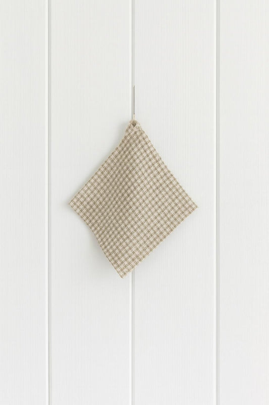 Lininis veido rankšluostis – Natural Beige