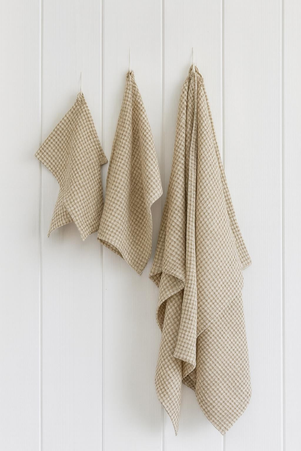 Leinen-Gesichtstuch in Natural Beige