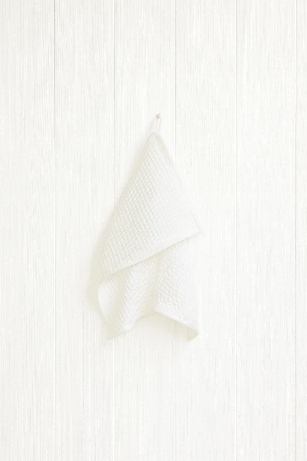 Lininių rankšluosčių rinkinys (3 vnt.) – Sniego balta